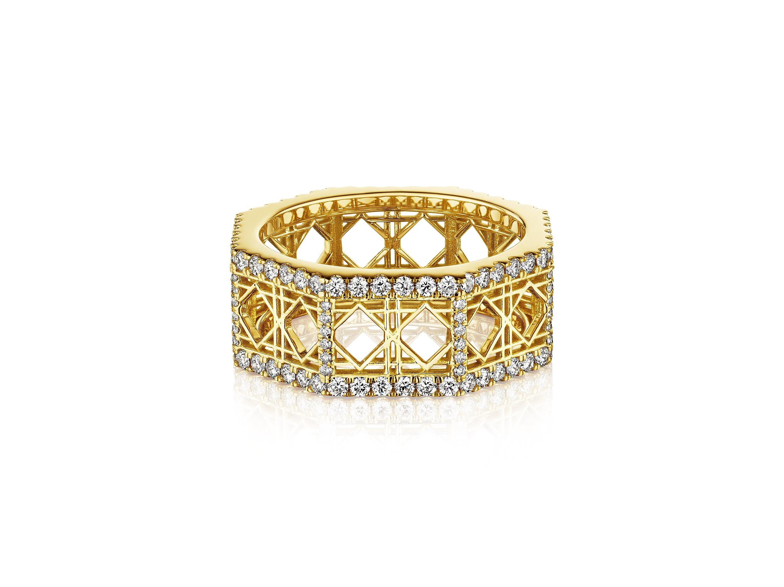 Doudou Ring, 18K Yellow Gold and Pavé Diamonds