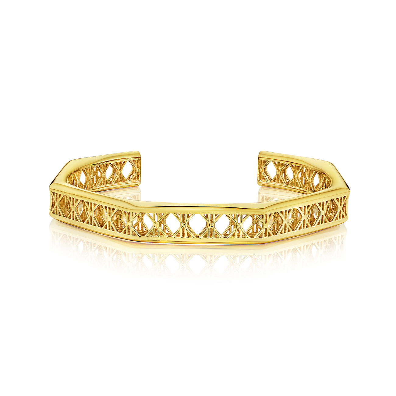 Doudou Cuff Bracelet, 18K Yellow Gold