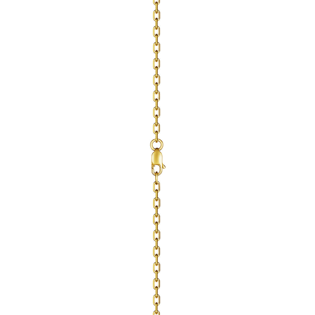 DouDou Pendant necklace, 18K Yellow Gold, Pavé Diamonds And Princess Cut