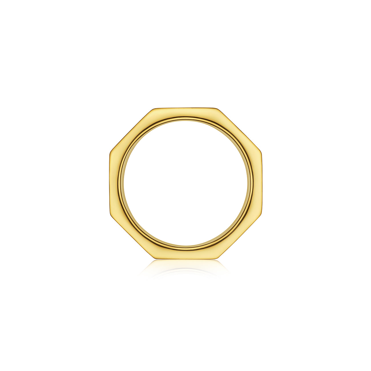 Doudou Wide Band Ring, 18K Yellow Gold
