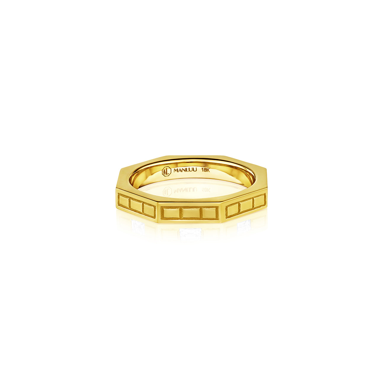 Ti Doudou Narrow Ring, 18K Yellow Gold