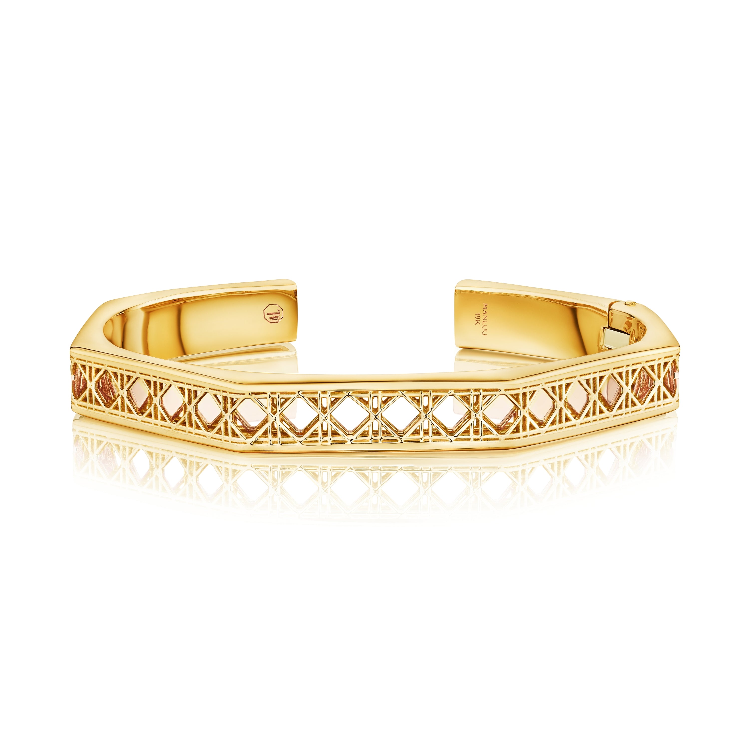 Doudou Cuff Bracelet, 18K Yellow Gold