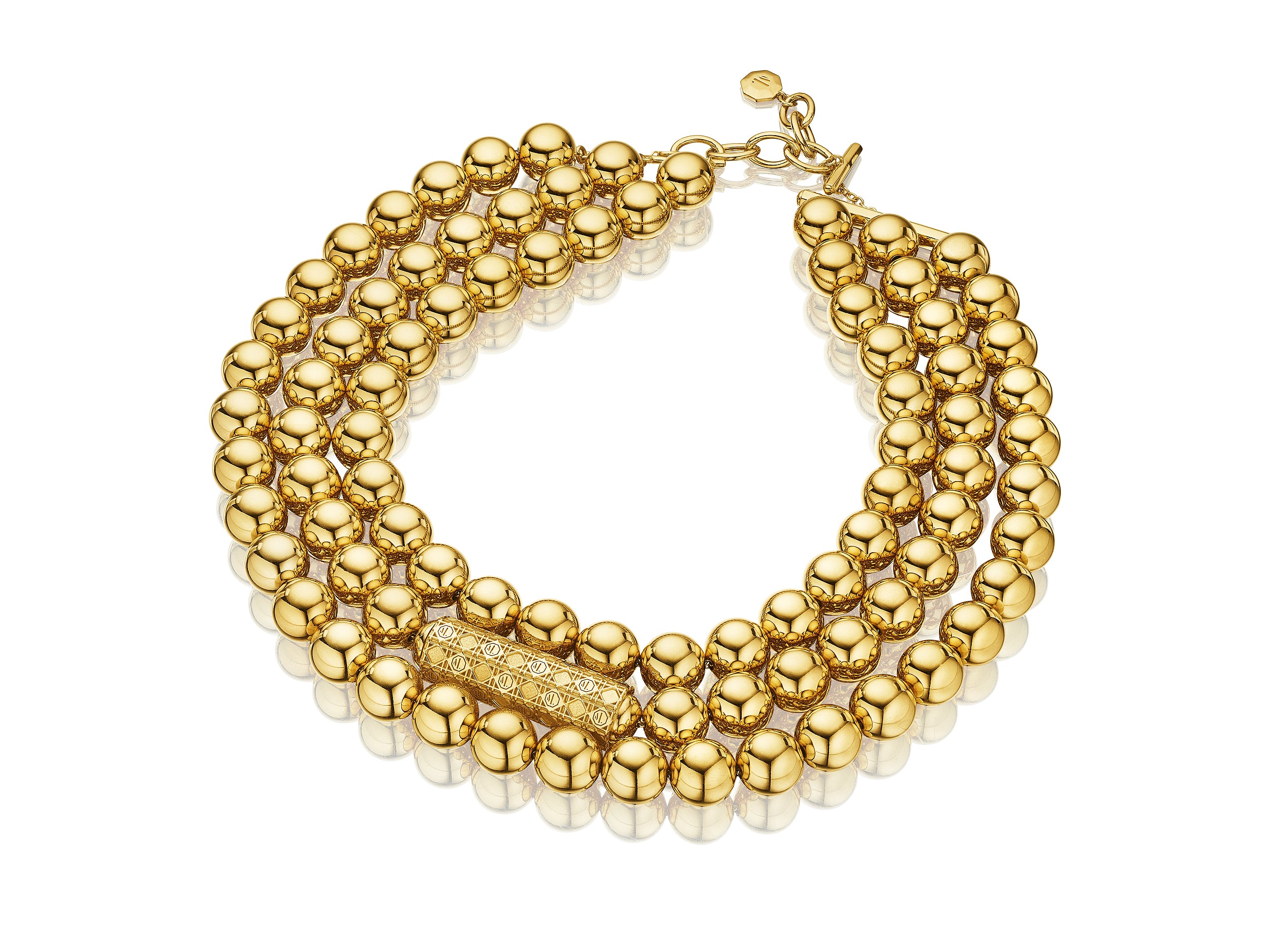 Collier Triple Beads